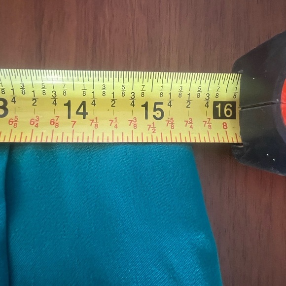 Anthropologie Teal Silk Skirt size 8 - Picture 7 of 10